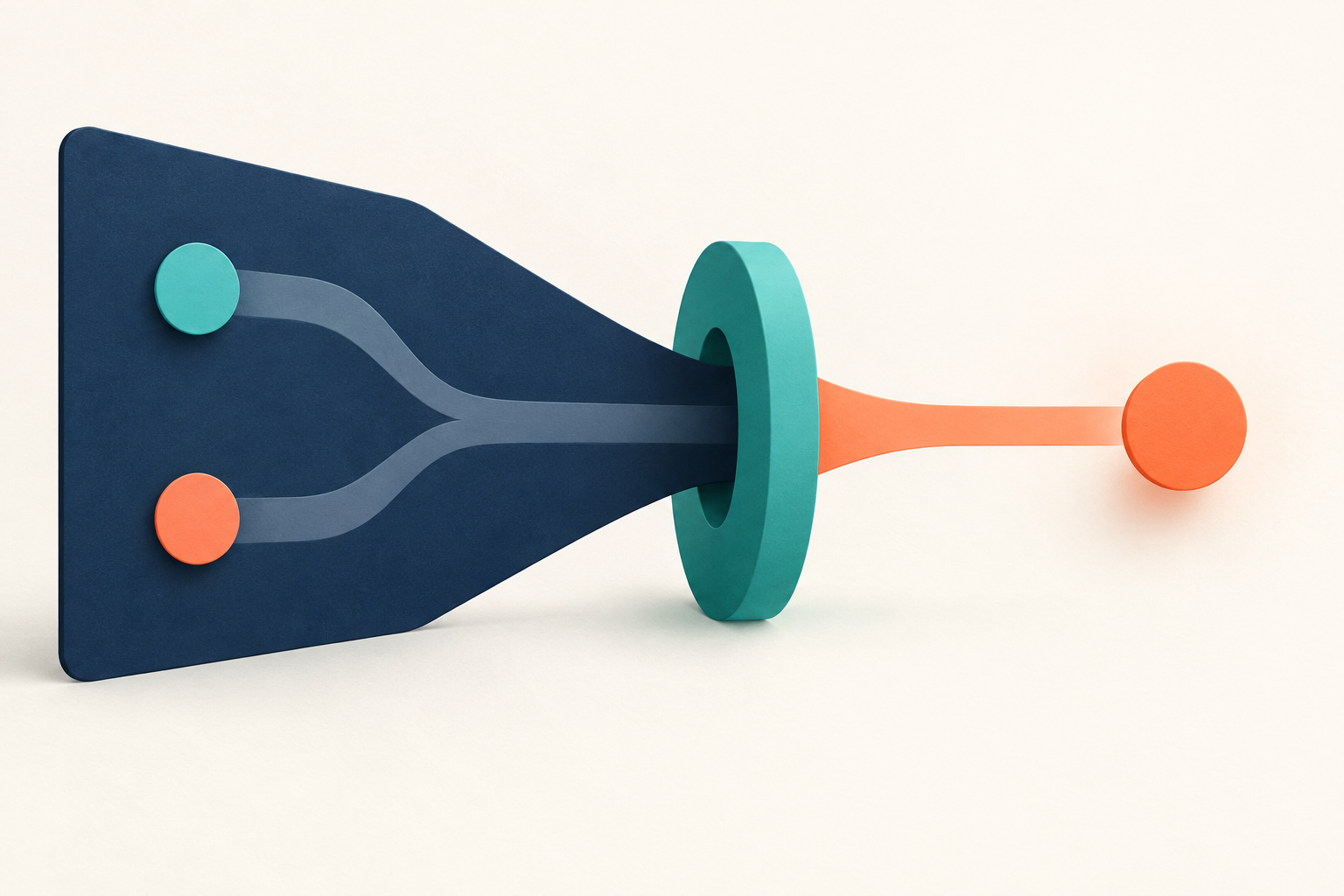 Measurement, Tracking & CRO illustration showing people, evidence signals and decision points